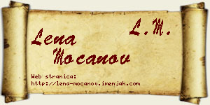 Lena Mocanov vizit kartica